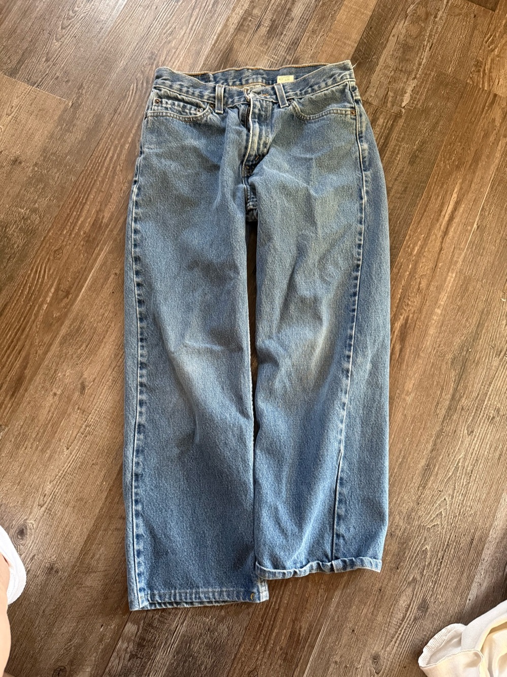 Classic Straight Leg Men's Jeans in Light Blue